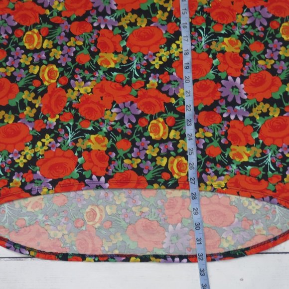 LuLaRoe Floral Print Hi Lo Top Blouse - Size Large - Picture 5 of 8
